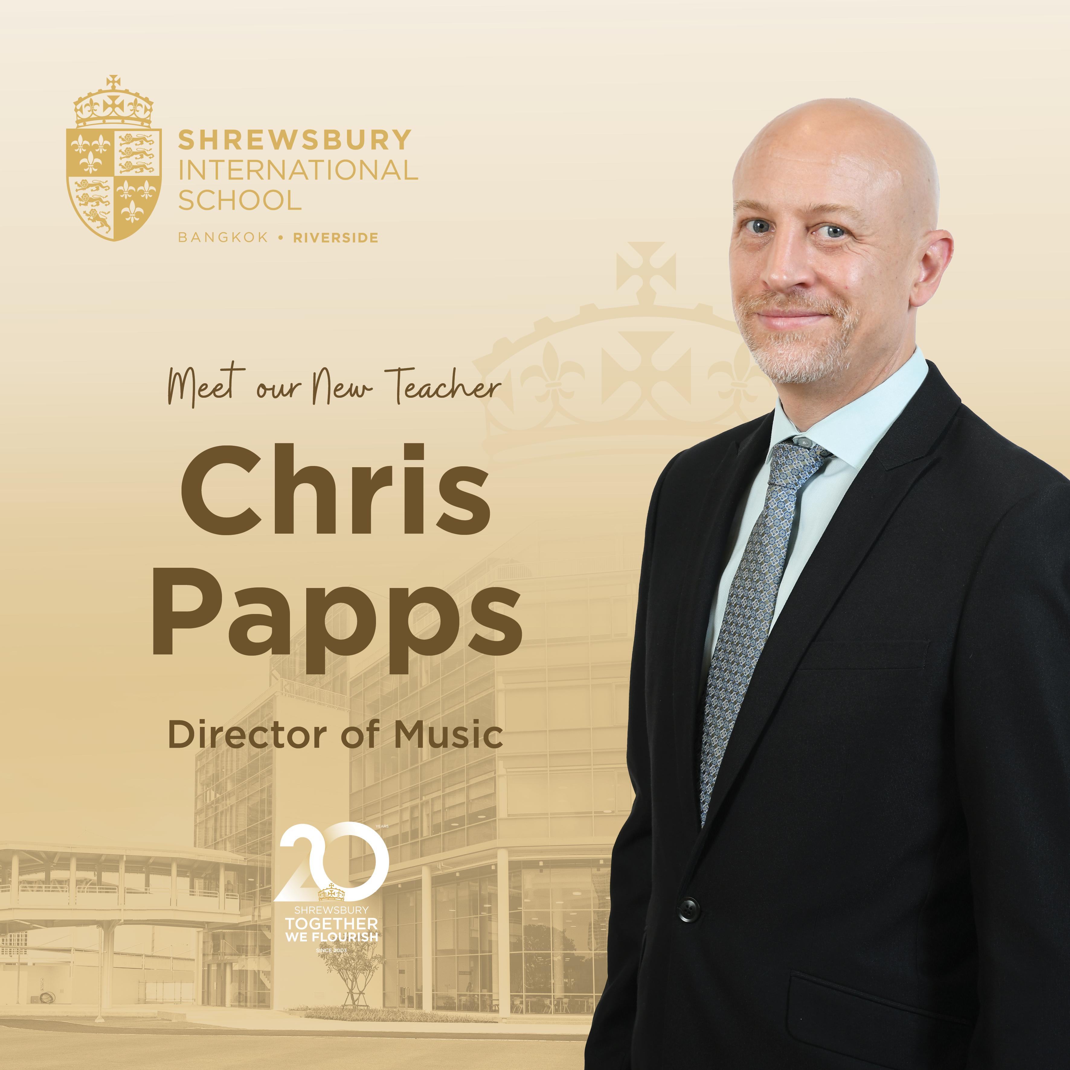 Shrewsbury Extends a Warm Welcome to Chris Papps, New Director of Music