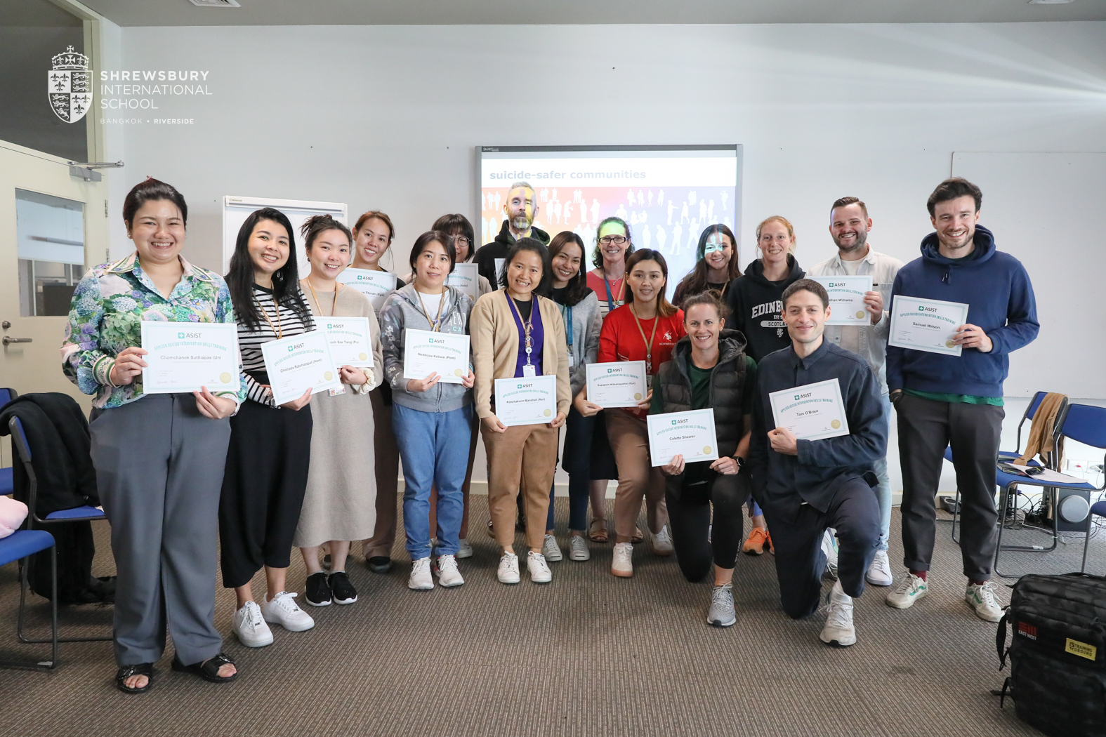 Shrewsbury International School Bangkok Offers ASIST Workshops to Prevent Suicides